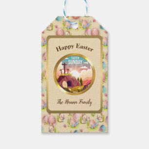 He is Risen and Celebration of Resurrection Sunday Gift Tags