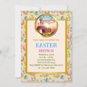 He is Risen and Celebration of Resurrection Sunday Invitation