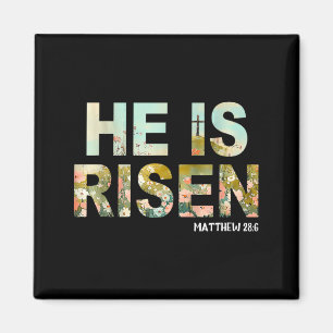 He is risen boho easter christian jesus  magnet