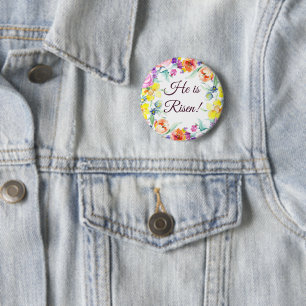 He is risen! button