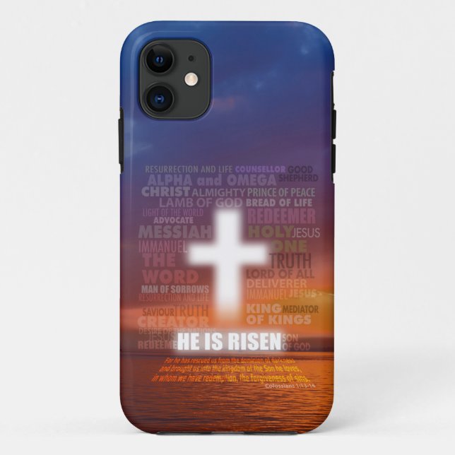 He is Risen  Case-Mate iPhone Case (Back)