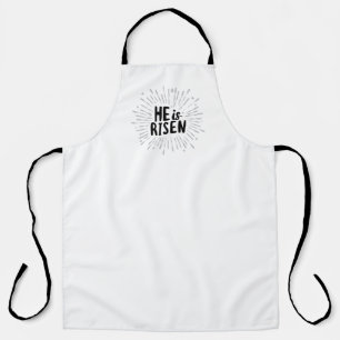 He is Risen Christ is Risen Quotes Easter Art Resu Apron