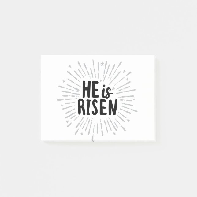 He is Risen Christ is Risen Quotes Easter Art Resu Post-it Notes (Front)