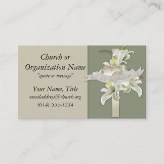He is Risen Christian Cross Business Cards