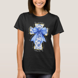 He Is Risen Christian Cross Jesus Bible Verse Happ T-Shirt