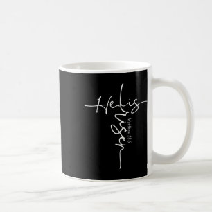 He Is Risen Christian Easter Cross Women Mem Mum G Coffee Mug