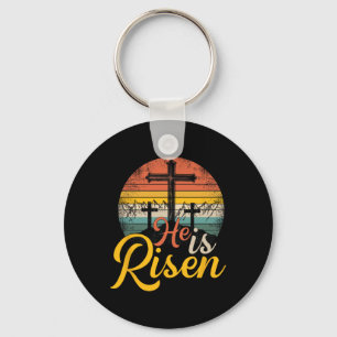 He Is Risen - Christian Easter Jesus  Key Ring