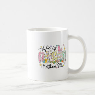 He Is Risen Christian Happy Easter Day Bible Famil Coffee Mug