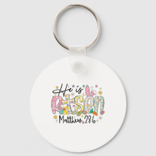 He Is Risen Christian Happy Easter Day Bible Famil Key Ring