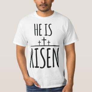 He Is Risen Christian Happy Easter Jesus Is Lord  T-Shirt