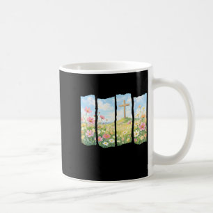 He is Risen Christian Wildflower Happy Easter Coffee Mug