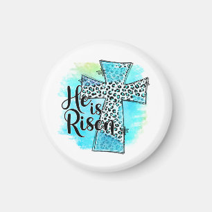 He is Risen Cross Easter Magnet
