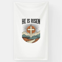 He Is Risen Cross Sunrise Christian Easter Shirt D