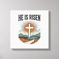 He Is Risen Cross Sunrise Christian Easter Shirt D