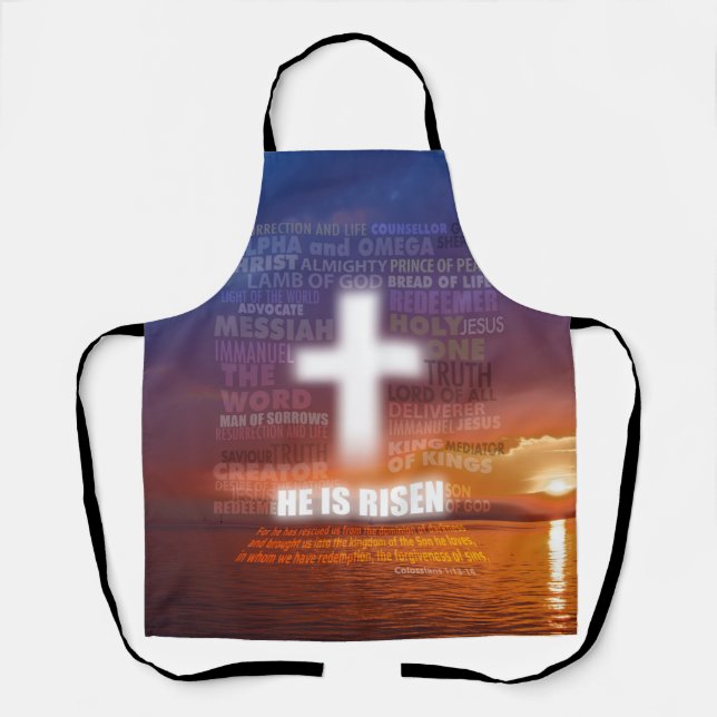 He is Risen - Easter  Apron (Front)