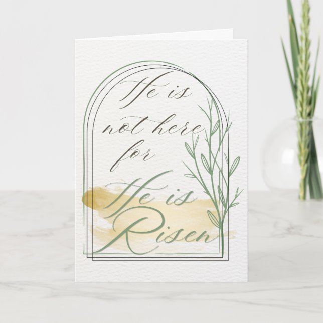 He is Risen Easter Card (Front)