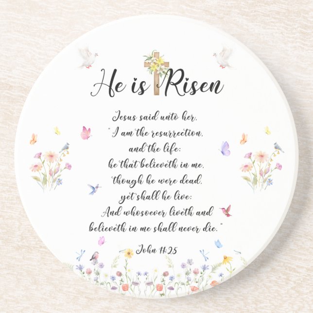 He is Risen- Easter Coaster Gifts (Front)