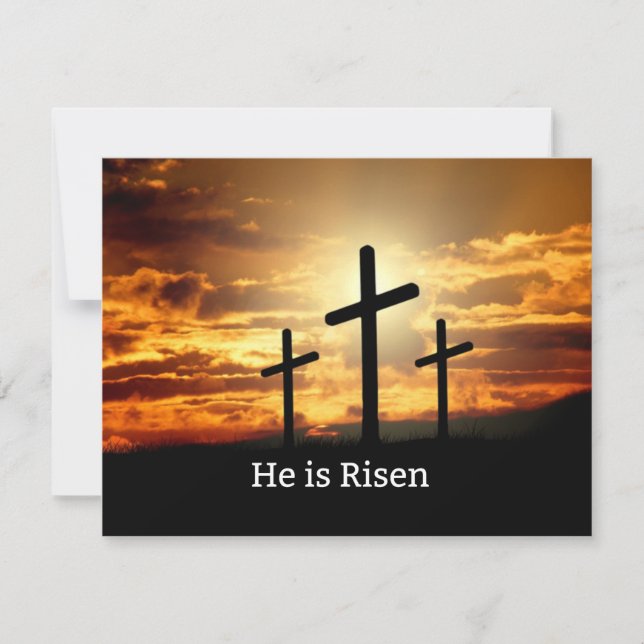 He is Risen, Easter design Card (Front)
