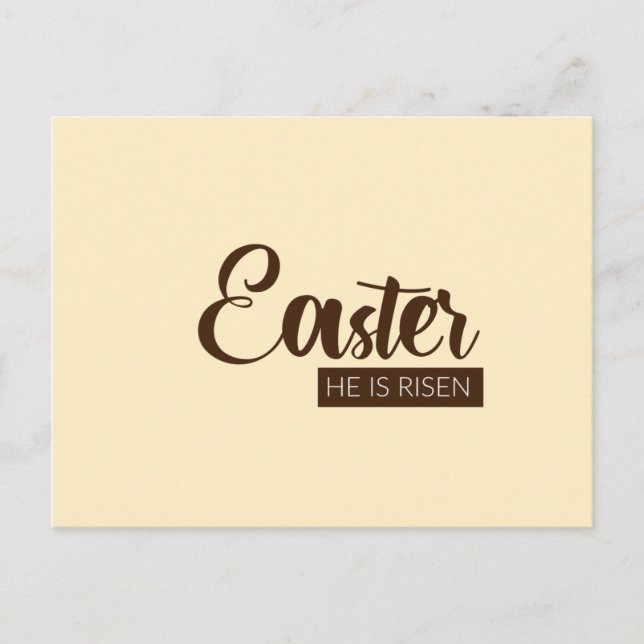 He Is Risen - Easter Holiday Postcard (Front)