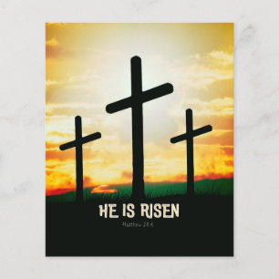 HE IS RISEN - EASTER ILLUSTRATION  FLYER