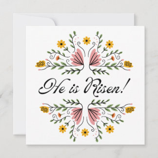 He is Risen Easter Invitation