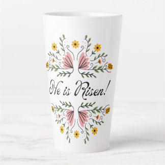 He is Risen Easter Latte Mug