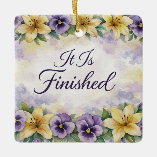 He Is Risen Easter Ornament (Front)
