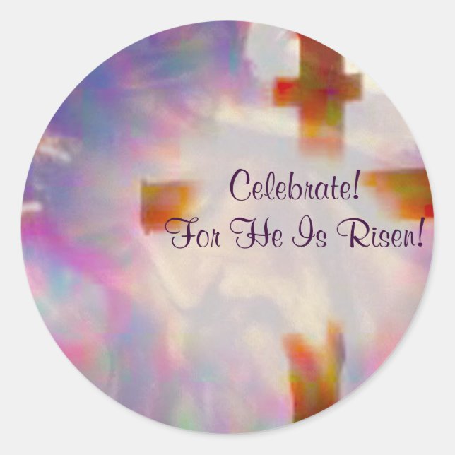 He Is Risen!  Easter Stickers (Front)