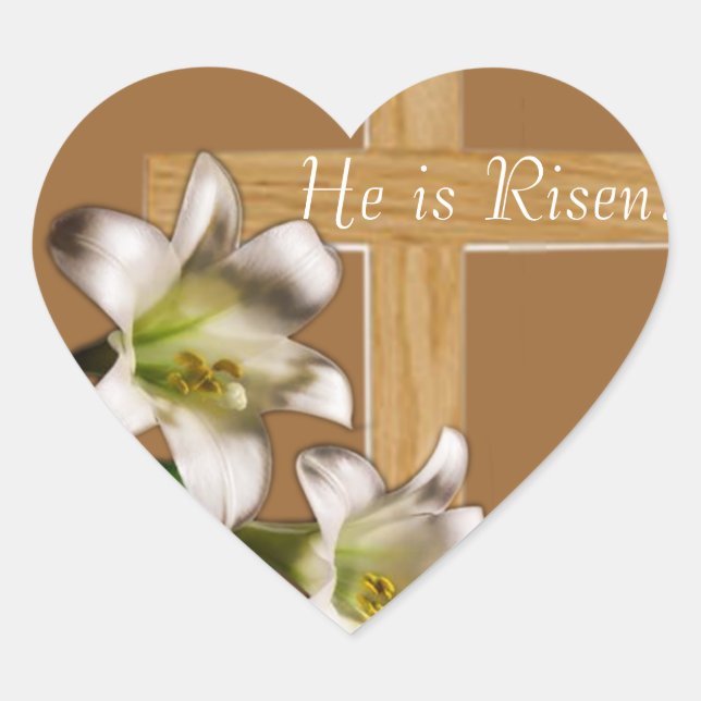He Is Risen!  Easter Stickers (Front)