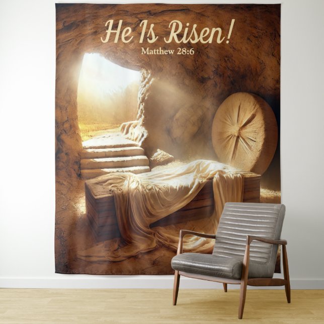 He Is Risen! Easter Sunday Tapestry (In Situ)
