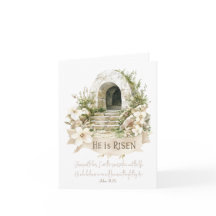 He is Risen | Empty Tomb Easter Card