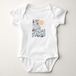 He is Risen floral Christian Easter Baby Bodysuit