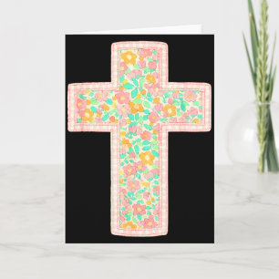 He is risen flower happy easter day jesus christia card
