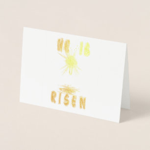 He Is Risen Foil Card
