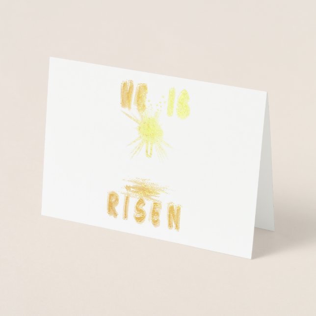 He Is Risen Foil Card (Front)