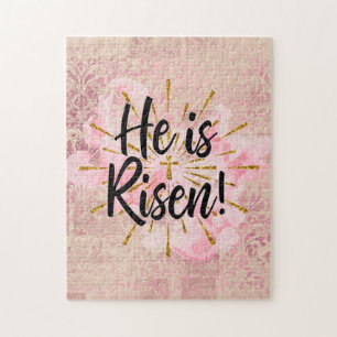 He is Risen God Cross Jigsaw Puzzle