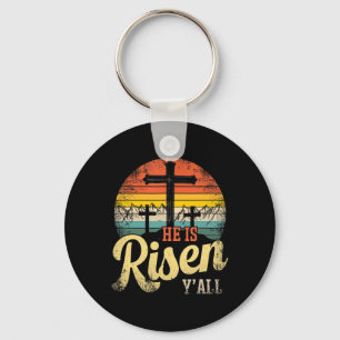 He Is Risen Happy Easter Day Gift For Christian Re Key Ring