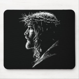 He is risen happy easter day jesus christian cross mouse mat