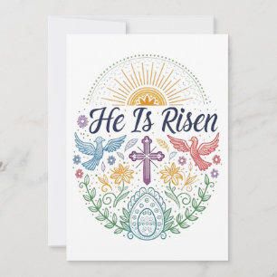 He is Risen Holiday Card