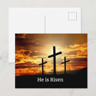 He is Risen Holiday Postcard