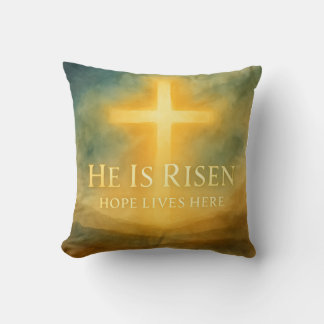 He Is Risen Hope Lives Here Easter 2026 Cushion