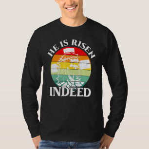 He Is Risen Indeed Retro Vintage Easter Day T-Shirt