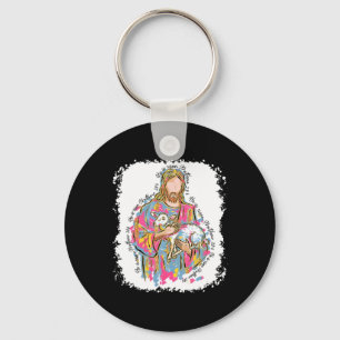 He Is Risen Jesus And Lamb God Happy Easter Christ Key Ring