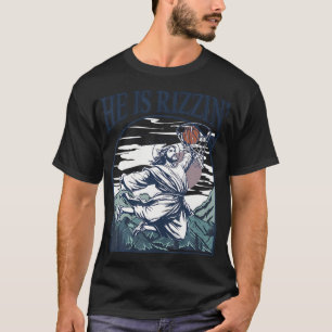He Is Risen Jesus Christian Faith Religious Basket T-Shirt