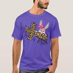 He Is Risen Jesus Christian Happy Easter Bunny 202 T-Shirt