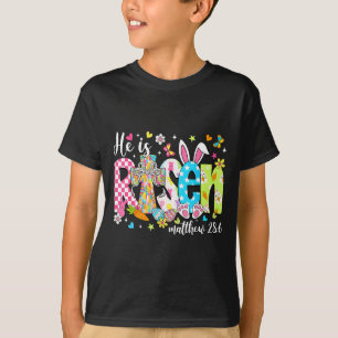 He Is Risen Jesus Christian Happy Easter Day Women T-Shirt