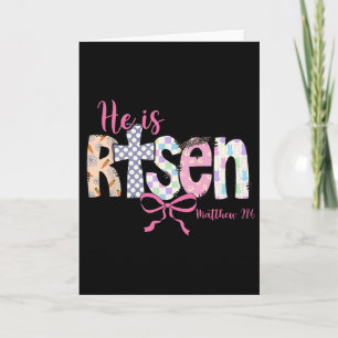He Is Risen Jesus Christian Happy Easter Resurrect Card