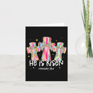 He Is Risen Jesus Christian Happy Easter Women Kid Card