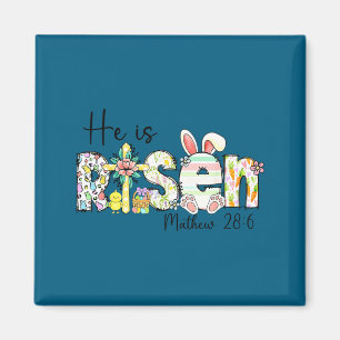 He is risen jesus christian happy easter women kid magnet