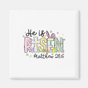 He Is Risen Jesus Christian Happy Easter Women Kid Magnet